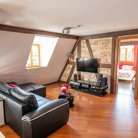 アパート Duplex Terrasse 8 Pers - Parking - Centre - Les Vieux Toits De リクヴィール